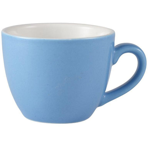 Porcelain Blue Bowl Shaped Cup 9cl/3oz