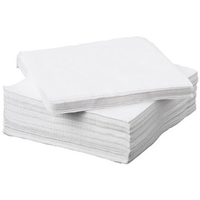 Napkin 1Ply White 30cm/13' (Pack 5000)