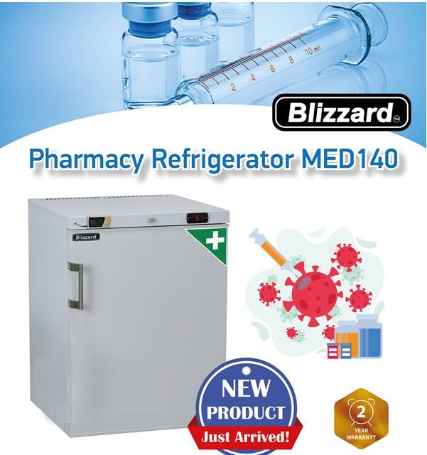 Blizzard MED140 145 Ltr Pharmacy Refrigerator - perfect to store Oxford Covid Vaccine!