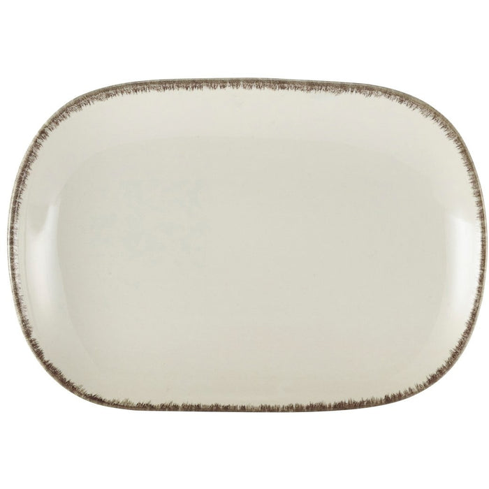 Terra Stoneware Sereno Grey Rectangular Plate 24 x 16.5cm