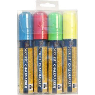 Chalkmarkers 4 Colour Pack (R,G,Y,BL) Large