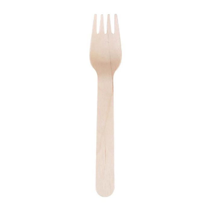 Wooden Disposable Fork (Pack 100)
