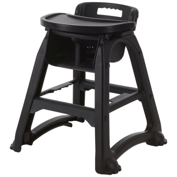 Black Polypropylene Stackable High Chair