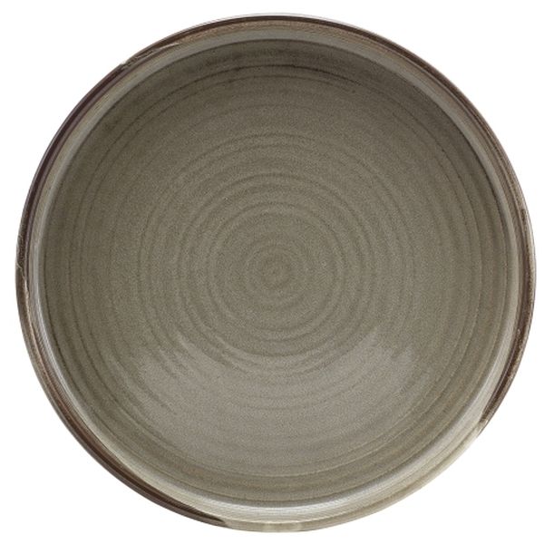 Terra Porcelain Grey Low Presentation Plate (21cm)