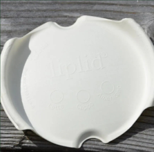 Liplid - 90mm (12/16oz) Compostable/Recyclable/Biodegradable White Fibre Lids