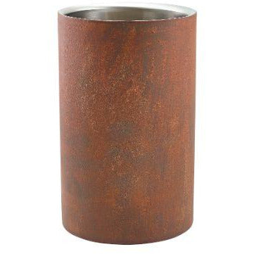 Rust Effect Wine Cooler 12cm Dia x 20cm High