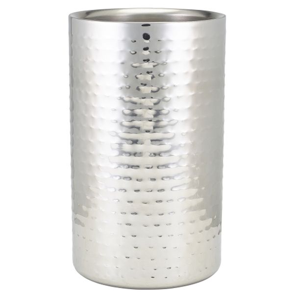 Hammered Stainless Steel Wine Cooler