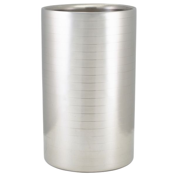 Ribbed Stainless Steel Wine Cooler