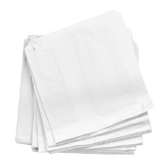 White Paper Bag Sulphite Strung 8 x 8" (200 x 200mm) - (Pack 1000)