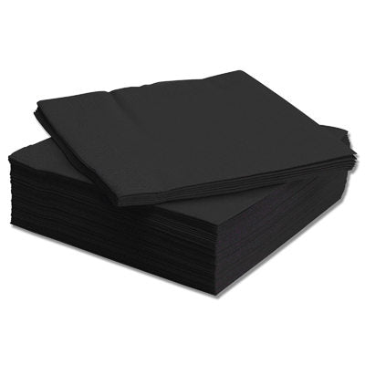Cocktail Napkins 2Ply Black 24cm/10" (Box of 4000)