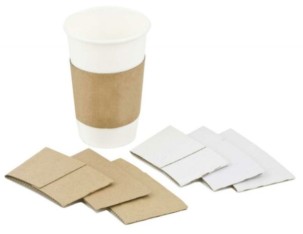 Compostable Cup Sleeves for  8/10oz Cups (Pack 1000)
