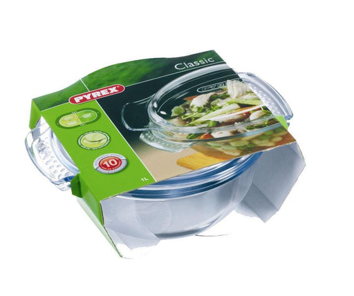 Pyrex Oven to Table Cookware  Round Casserole E/Grip(1.0L)(35oz) (Box of 3) - Smashing Supplies