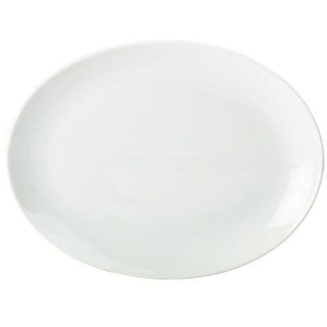 Porcelain Oval Plate 25.4cm/10"