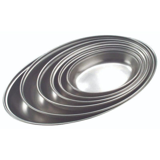 Stainless Steel Oval Vegetable Dish 20cm/8"