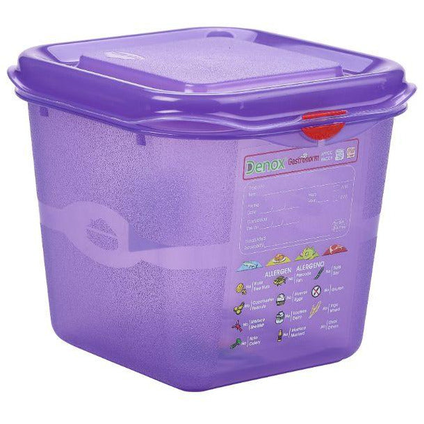 Allergen GN Storage Container 1/6 150mm Deep 2.6L