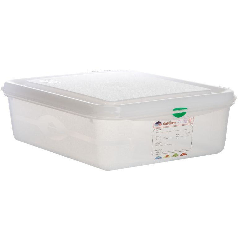 GN Storage Container 1/2 100mm Deep 6.5L