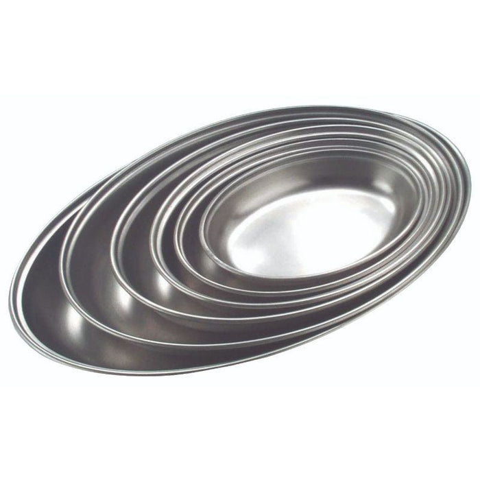 Stainless Steel Oval Vegetable Dish 22.5cm/9"