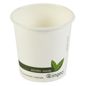 4oz Biodegradable White Hot Cup (Pack 1000)