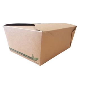 Brown Kraft Biodegradable Leakproof Container No 4 (98oz) (Pack 160)