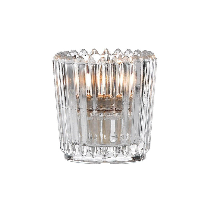  Ribbed Votive Clear (Box of 24)
