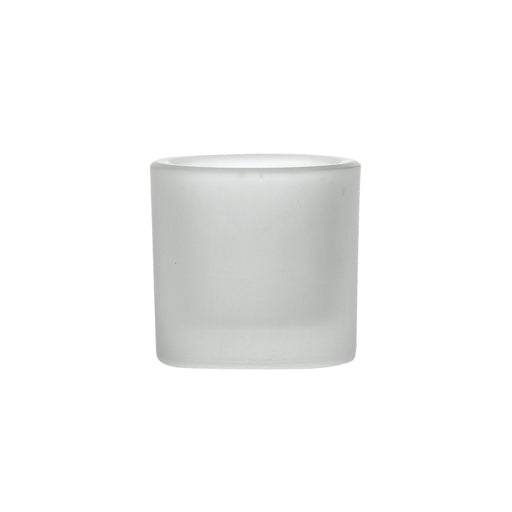 Satin White Votive (6cm H x 6.5cm D) (Box of 24)