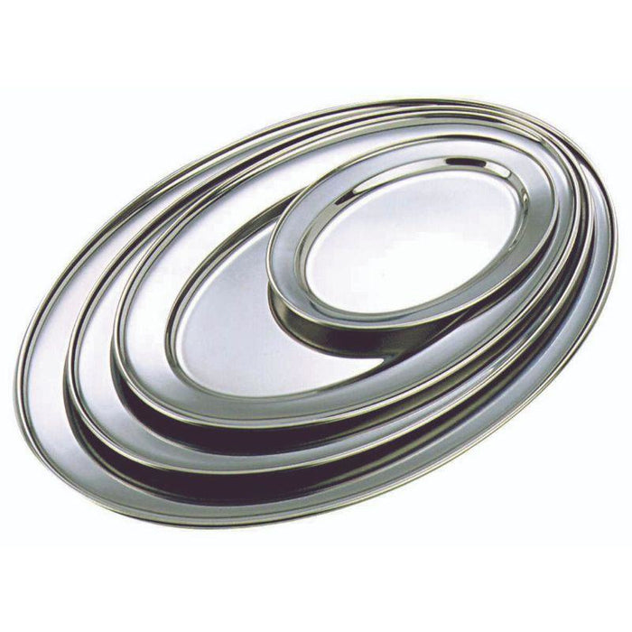 Stainless Steel Oval Flat 50cm/20"