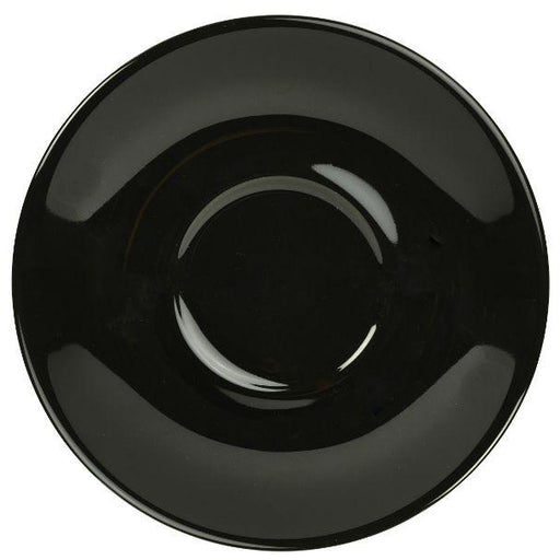 Porcelain Black Saucer 12cm/4.75"