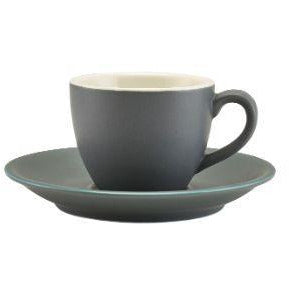 Porcelain Matt Grey Saucer 12cm/4.75"