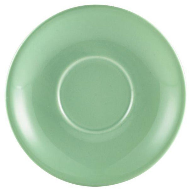 Porcelain Green Saucer 13.5cm/5.25"