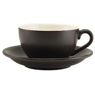 Porcelain Matt Black Saucer 13.5cm/5.25"