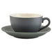 Porcelain Matt Grey Saucer 13.5cm/5.25"