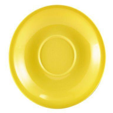 Porcelain Yellow Saucer 13.5cm