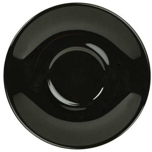 Porcelain Black Saucer 16cm/6.25"