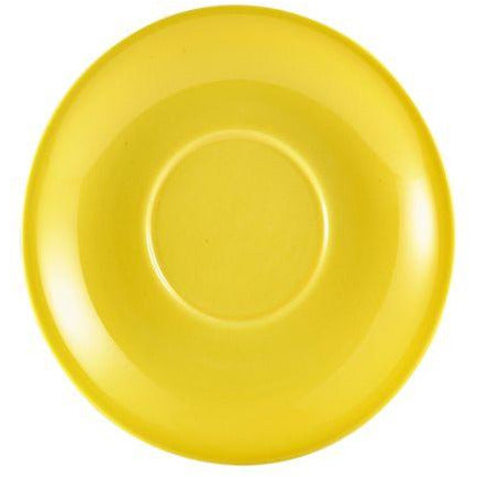 Porcelain Yellow Saucer 16cm