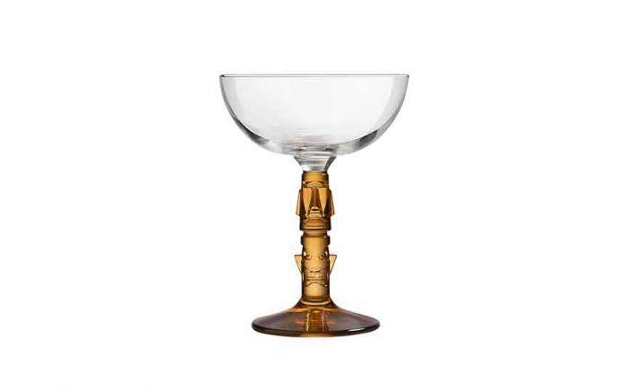 10.8 cl (25 oz) Tiki Tiki Coupe; with gold coloured stem (Box of 12)