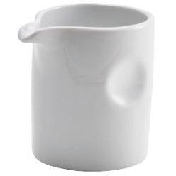 Porcelain Pinched Solid Milk Jug 8.5cl/3oz
