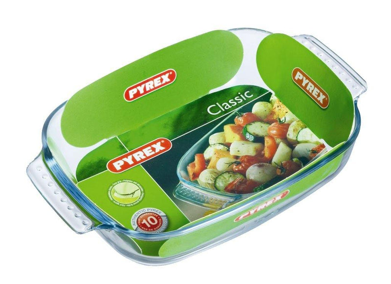 Pyrex Oven to Table Cookware  Rectangular Roaster E/Grip(26 x 17cm)(-) (Box of 3) - Smashing Supplies