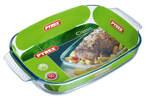 Pyrex Oven to Table Cookware  Rectangular Roaster E/Grip(39 x 25cm)(-) (Box of 3) - Smashing Supplies