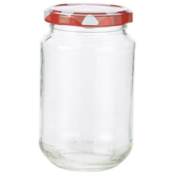 Storage Jar Glass Clear 350ml/12.5oz (Pack 12)