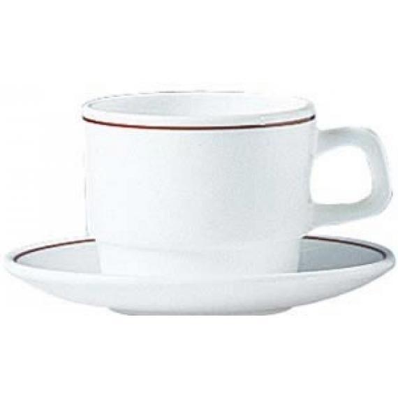 Arcoroc Filet Bordeaux Opal Dinnerware Saucer (14.4cm) (5.7") (Pack of 48)