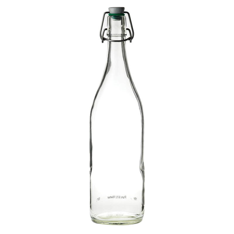 1 cl (35.25 oz) Flip Top Lid Bottles Ceramic Flip Top Green washer* (Box of 20)