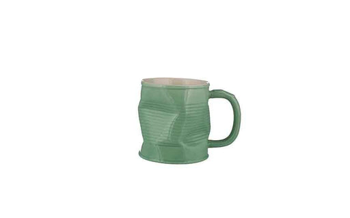 22cl/7.75oz Squashy Mugs  Squashed Tin Can Ceramic Mug Pistachio (medium) (Pack 6)