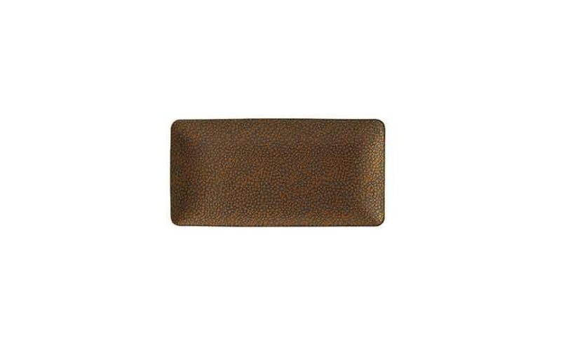 Purity Pearls Pearls Gold Rectangular Plate - 9x8cm (Box of 12)