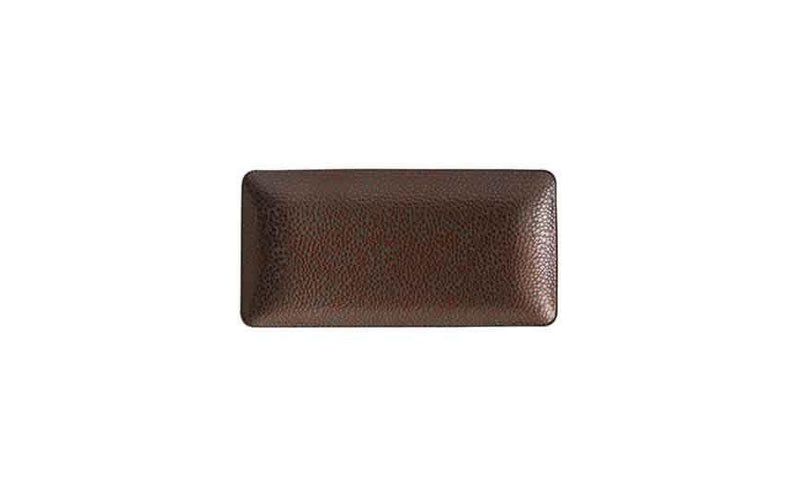 Purity Pearls Pearls Copper Rectangular Plate - 9x8cm (Box of 12)