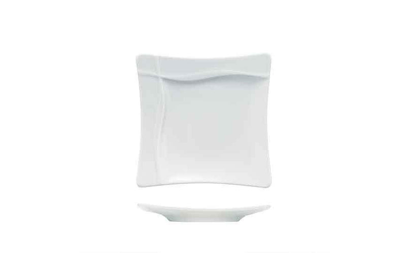 Pleasure Embosed Rim Square Plate (Box of 6)