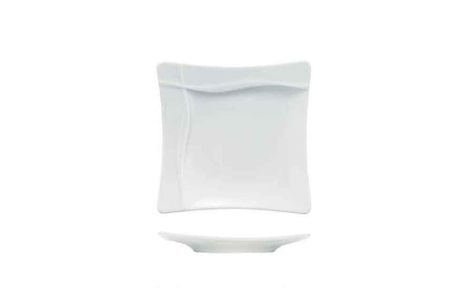 Pleasure Embossed Rim Square Plate (Box of 6)
