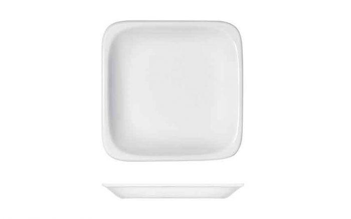 Modulus Flat Square Plate - 21.5cm (Box of 6)