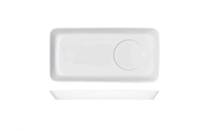 Modulus Rectangular Platter with recess - 25.5 x13cm (Box of 6)