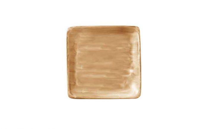Modern Rustic Flat Square Plate Sand - 15x15cm (Box of 12)