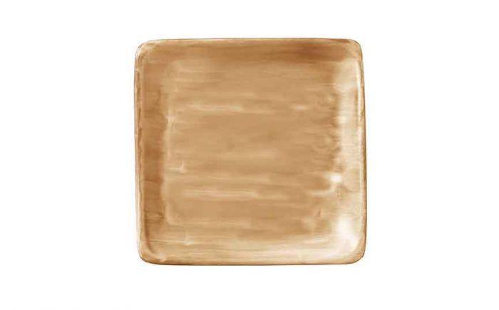 Modern Rustic Flat Square Plate Sand - 21x21cm (Box of 6)